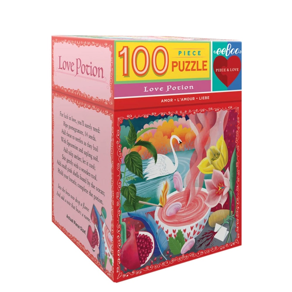 Eeboo, Puzzle, Gifts, 100 piece, Love Potion, 489658